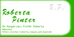 roberta pinter business card